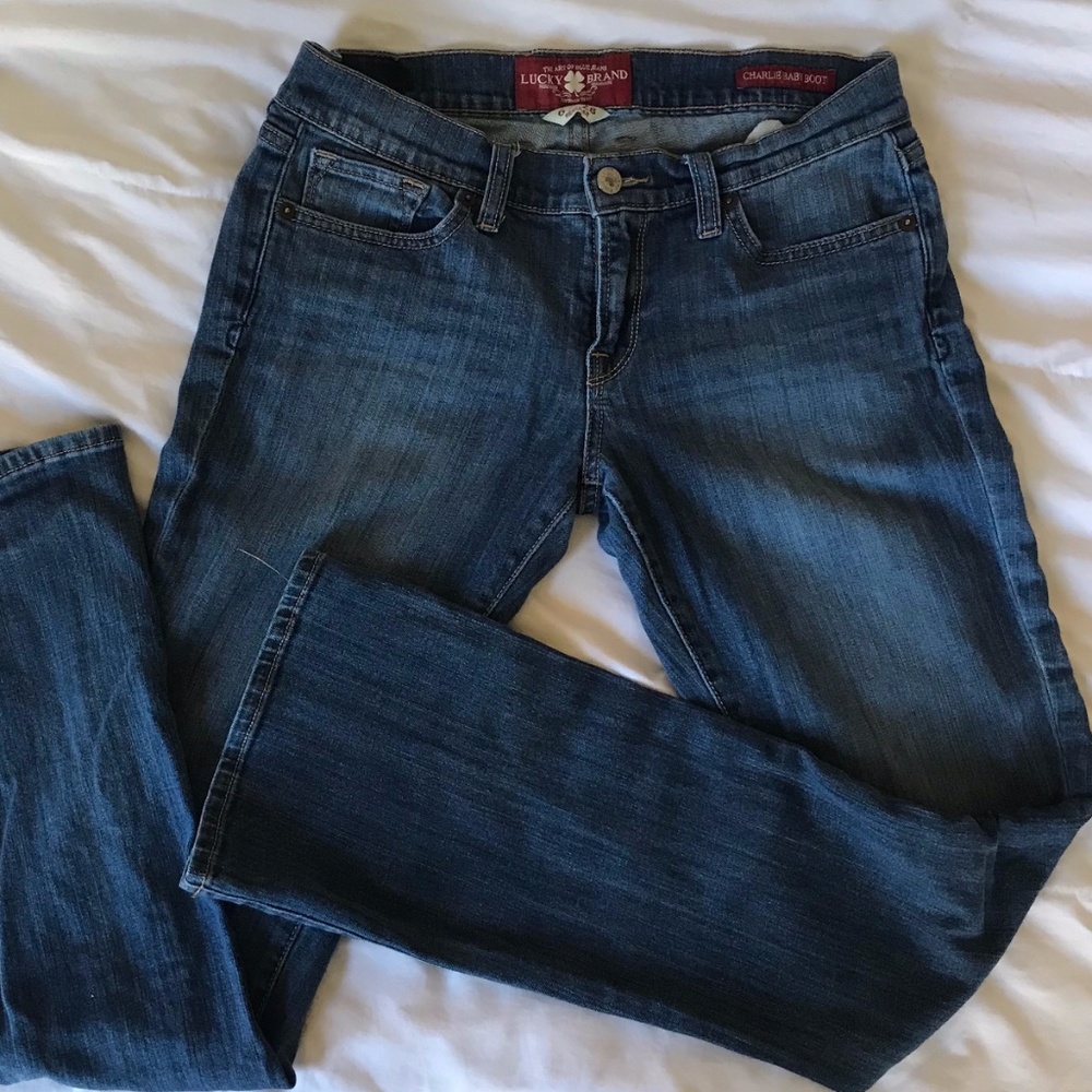 Lucky Brand low-rise baby boot jeans